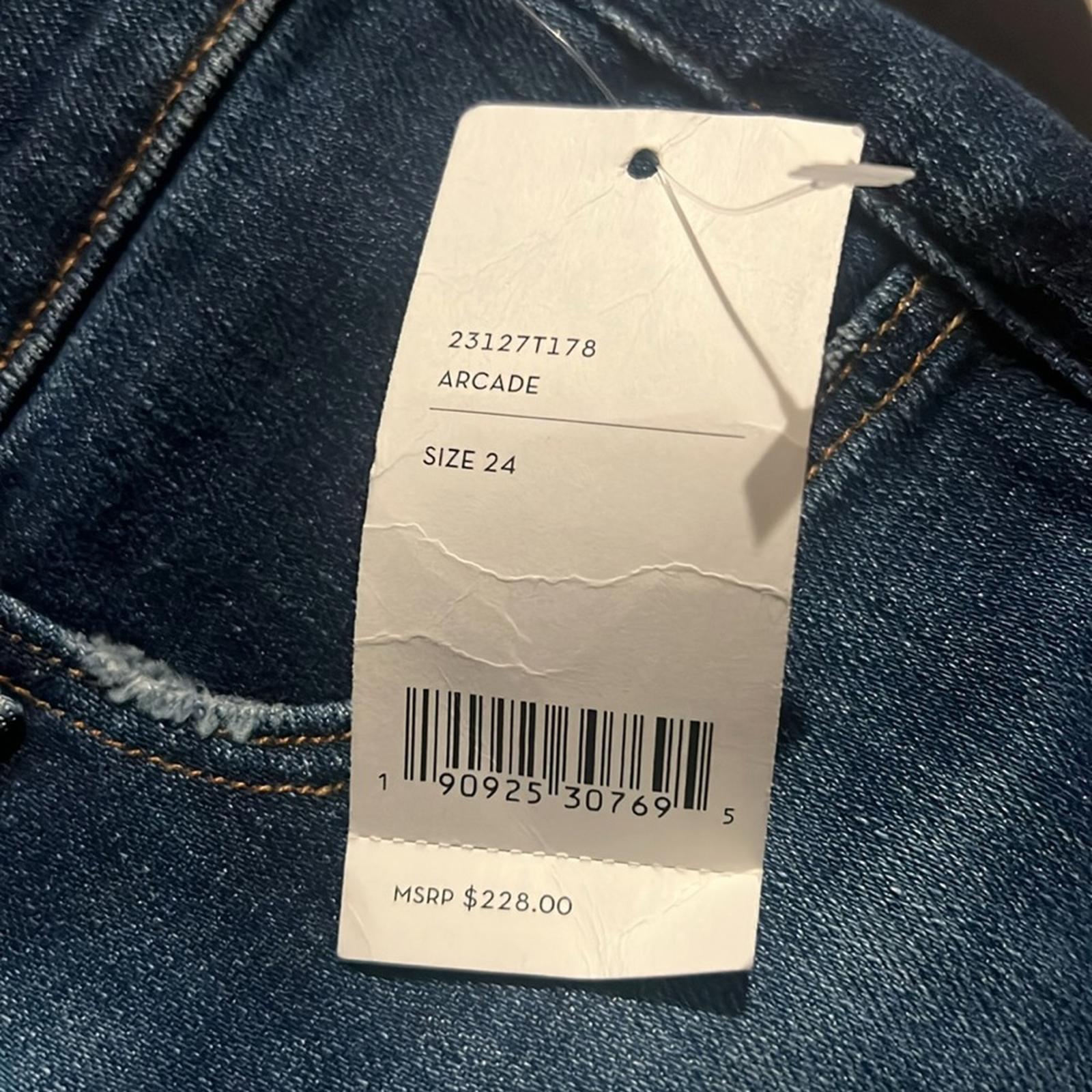 J Brand Alana High Rise Skinny Jeans in Arcade, NWT, Size 24