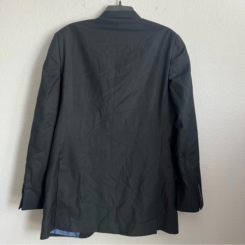 NEW Alberto Cardinali S200 Slim Fit Suit Blazer in Black, Size 40L, Retail $199