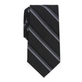 Perry Ellis The Abbott Stripe Tie in Black/Silver, One Size, NWT