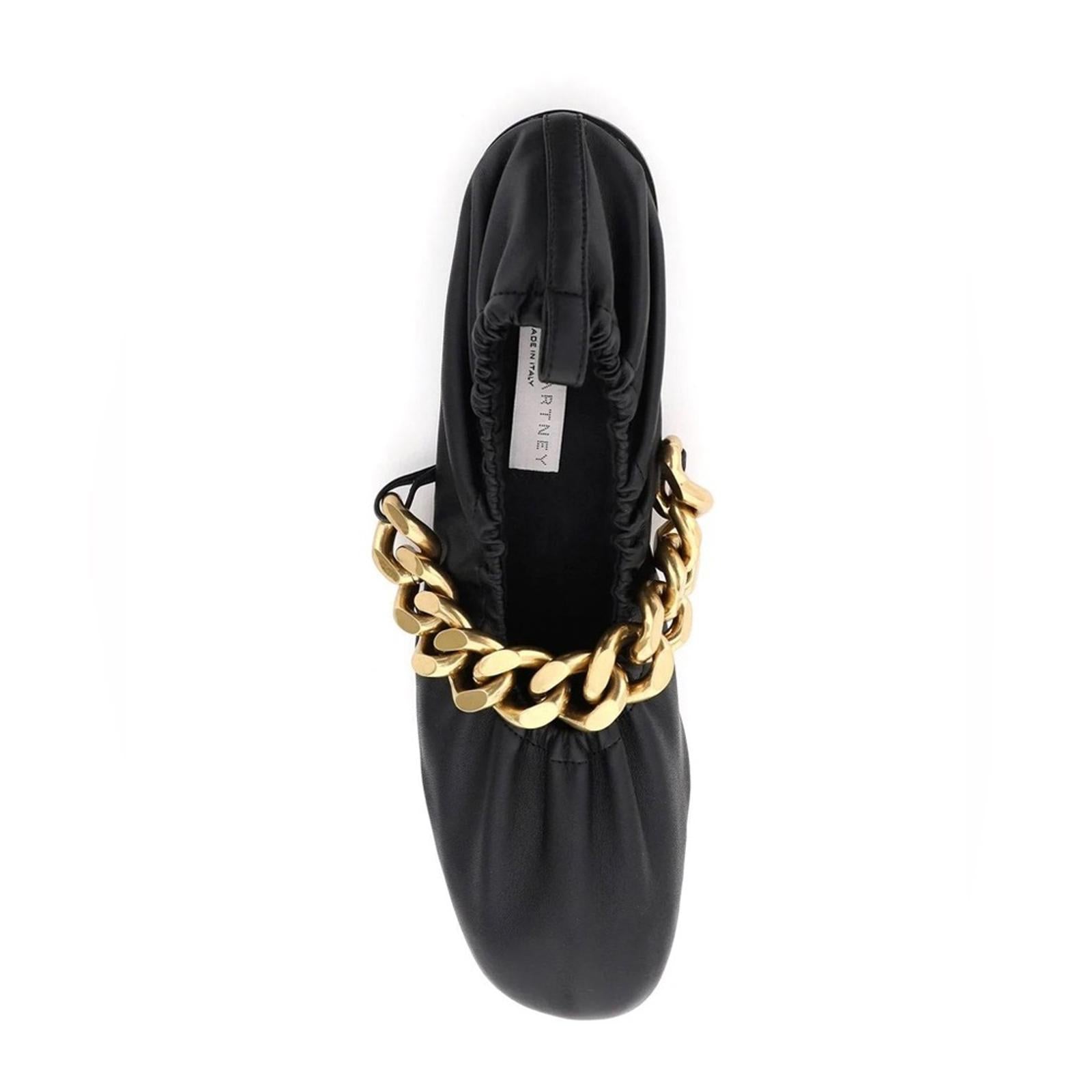 Stella Mccartney Falabella Faux Leather SlipOn Ballet Flats Size 36.5 NEW $750