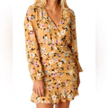 Sanctuary Anthropologie Dreamer Georgette Puff Sleeve Blouson Dress, Size 10 NWT