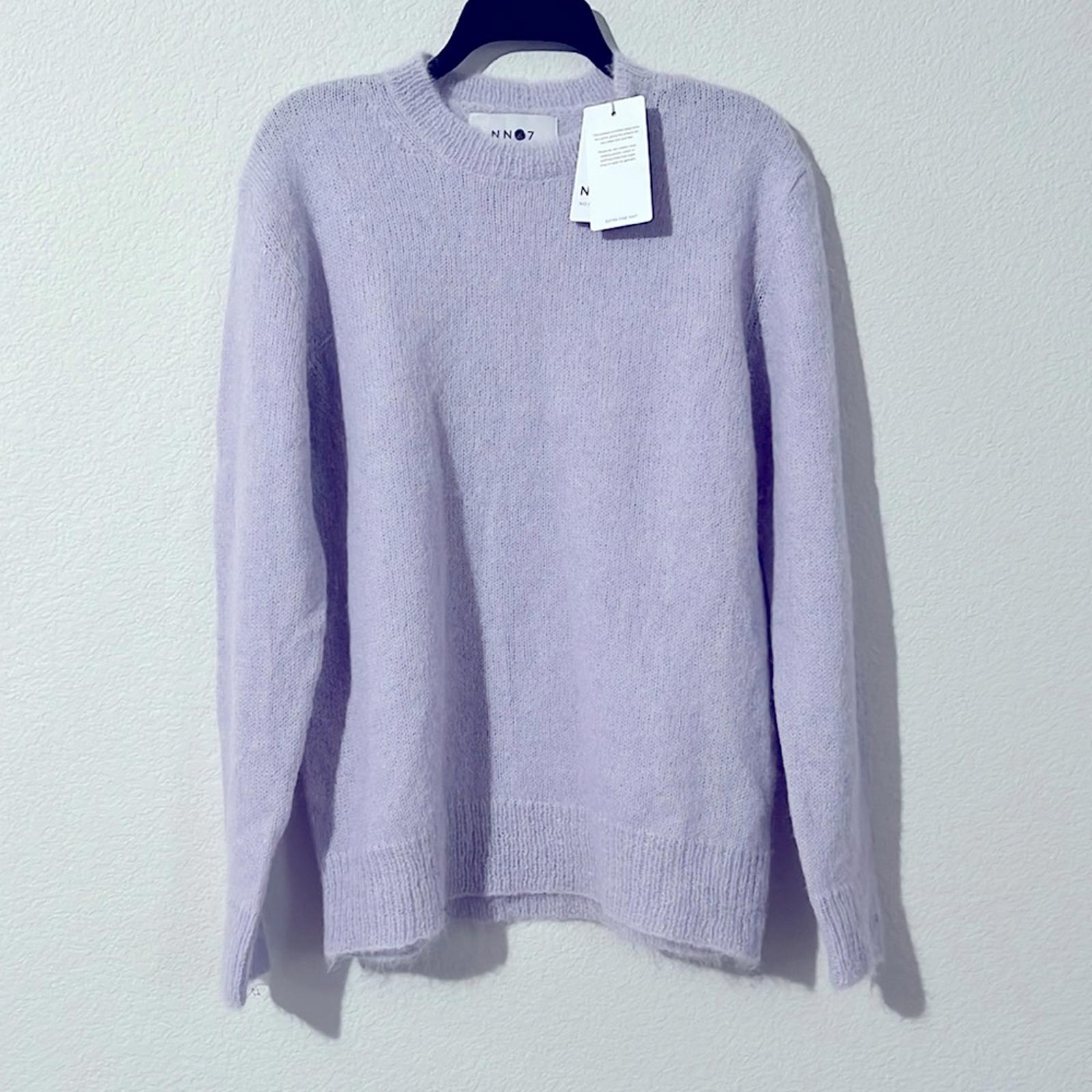 NN07 Walther 6526 Solid Regular Fit Crewneck Sweater in Lavender, NWT, Size S
