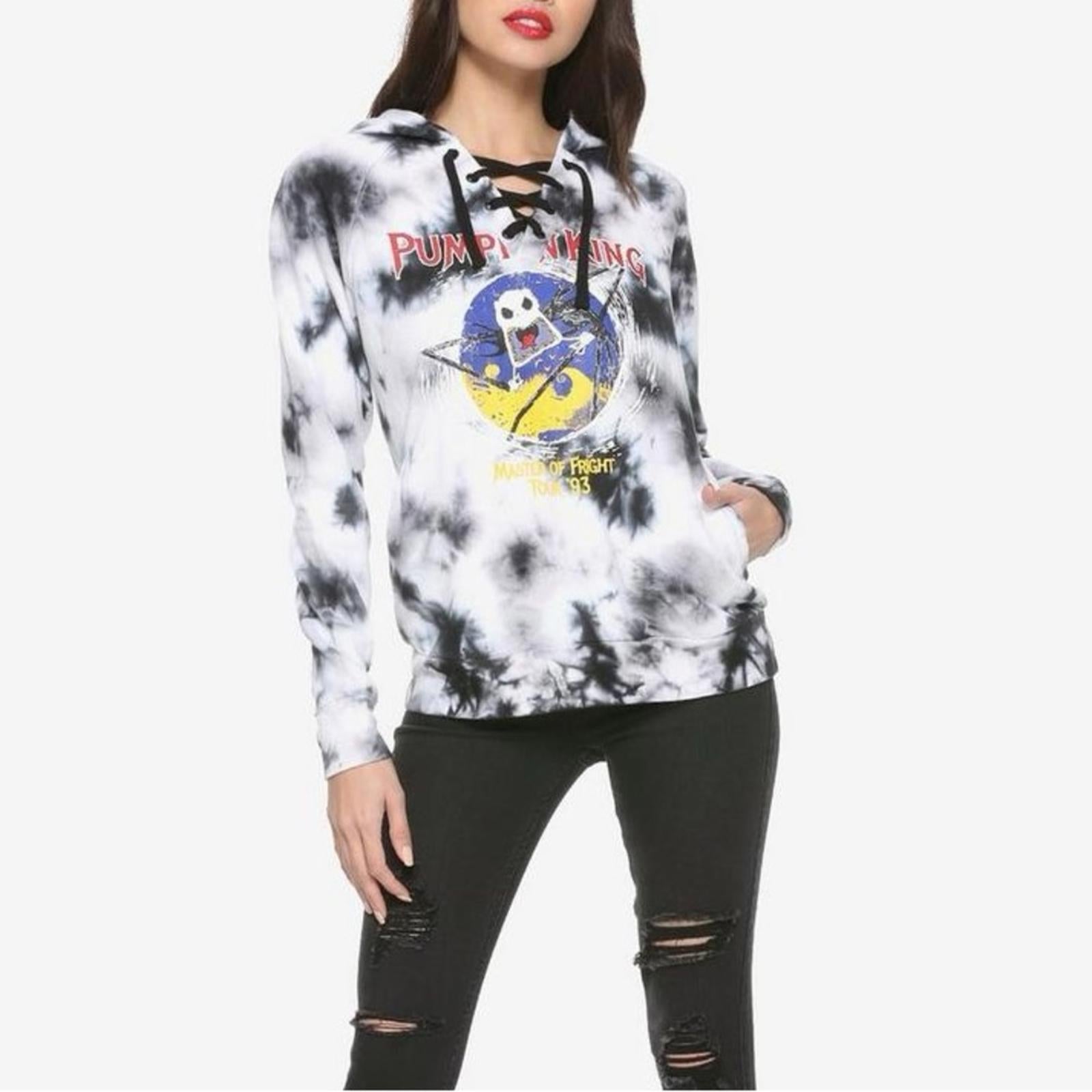 Disney The Nightmare Before Christmas Jack Tour Lace-Up Girls Hoodie XL NWT
