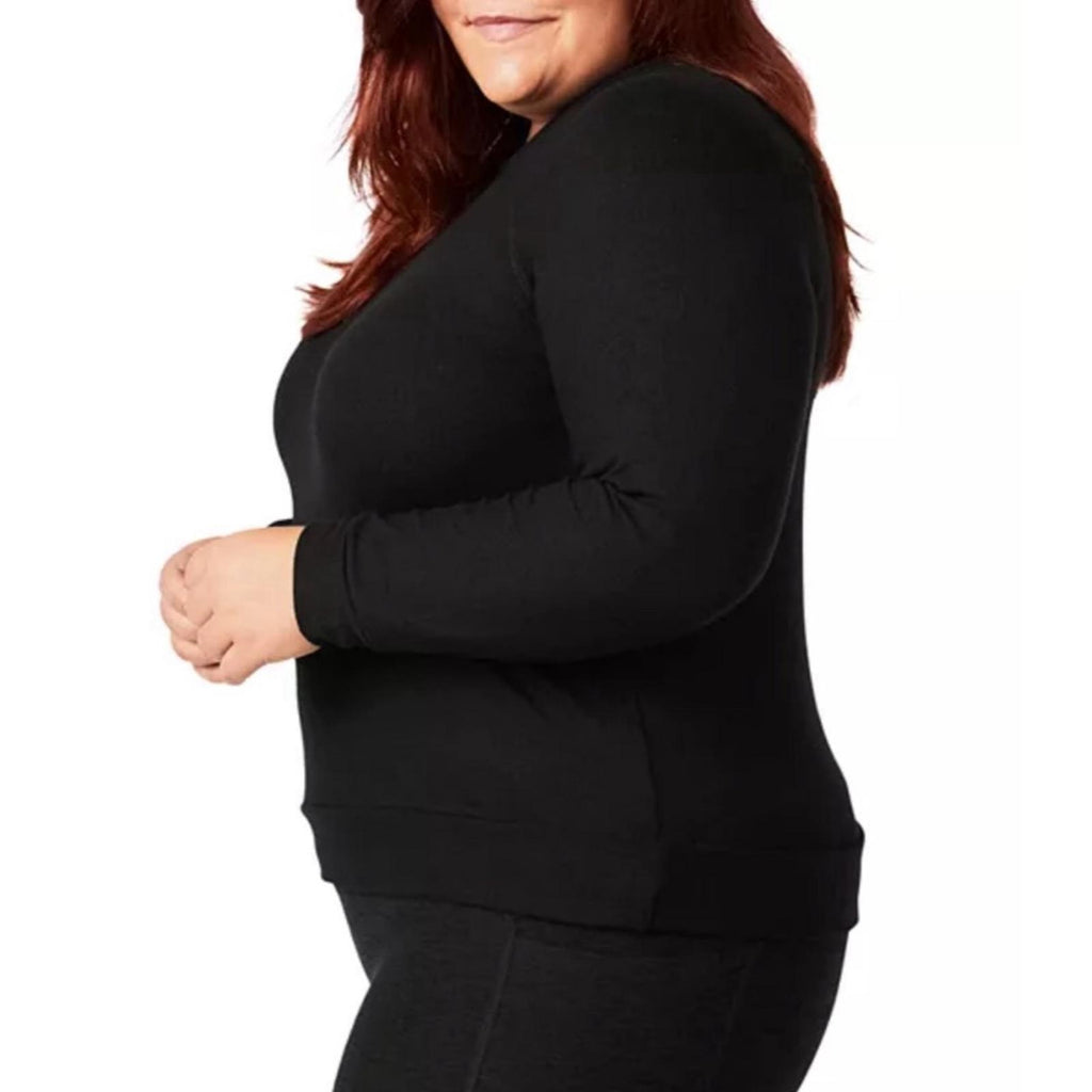 Beyond Yoga Plus Raglan Sleeve Bopo Pullover in Black, NWT, Size 1X