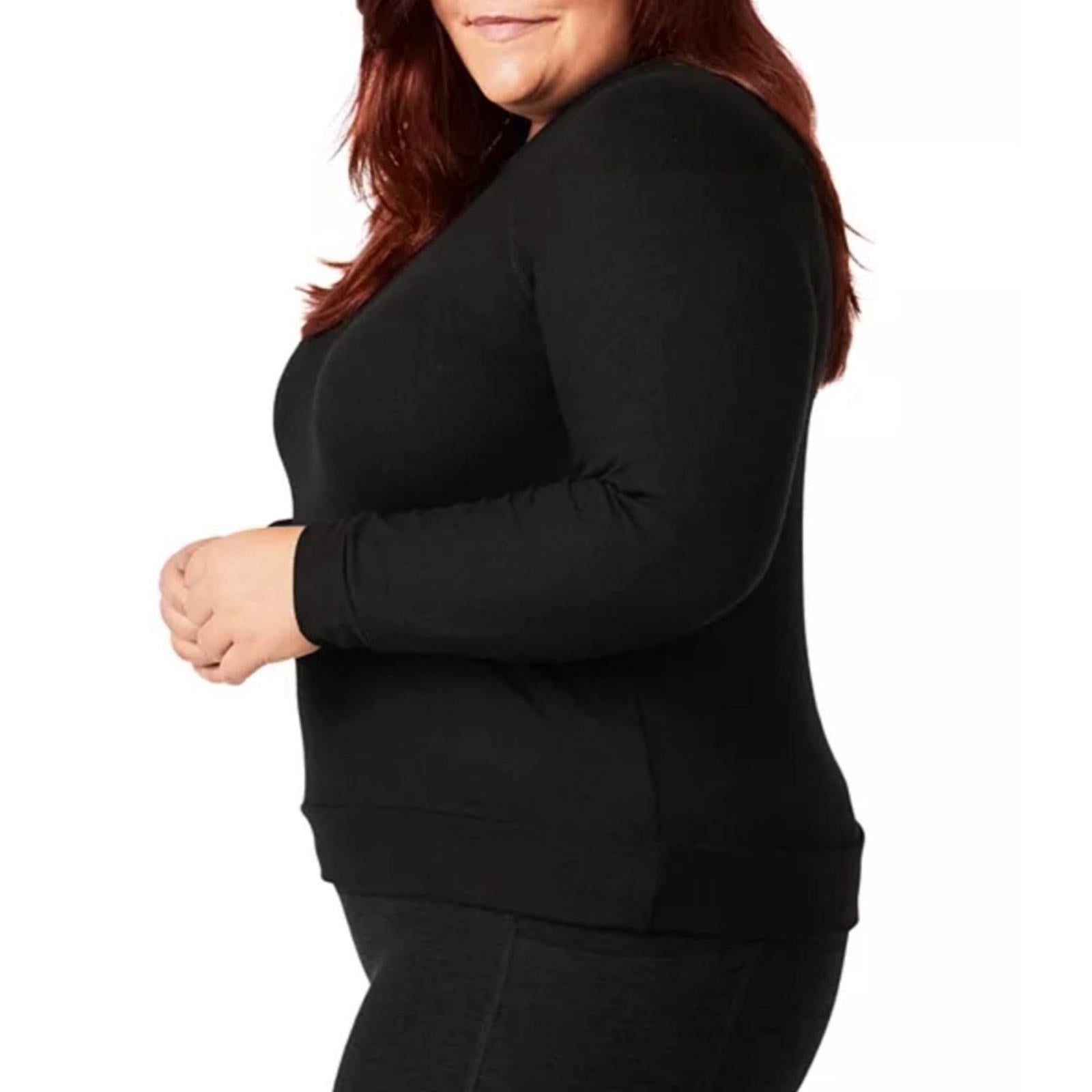 Beyond Yoga Plus Raglan Sleeve Bopo Pullover in Black, NWT, Size 1X