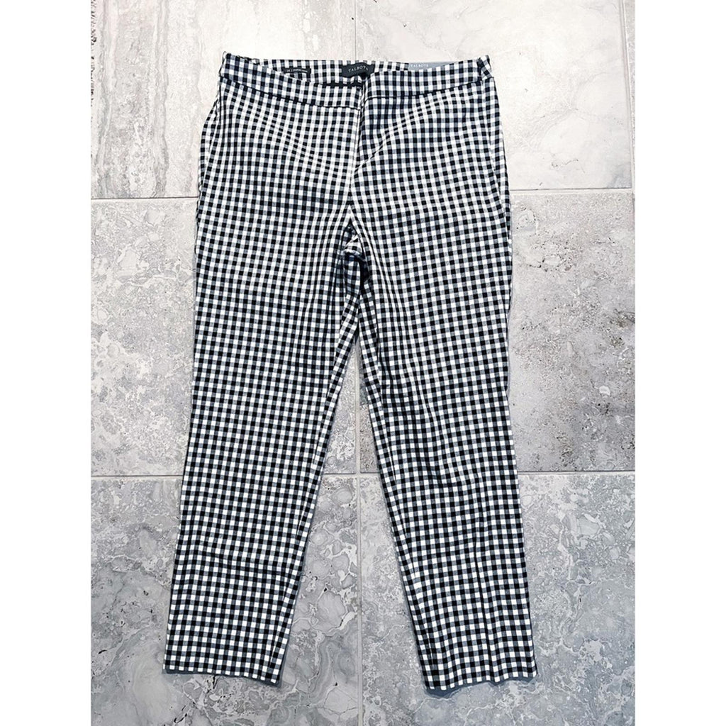 Talbots Chatham Ankle Pants in Sunrise Gingham, Size 14 New w/Tag