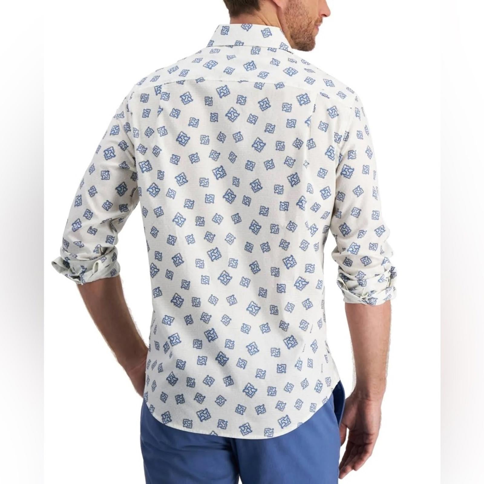 Club Room Rolo Paisley Print Button Down Shirt, Size M New w/Tag