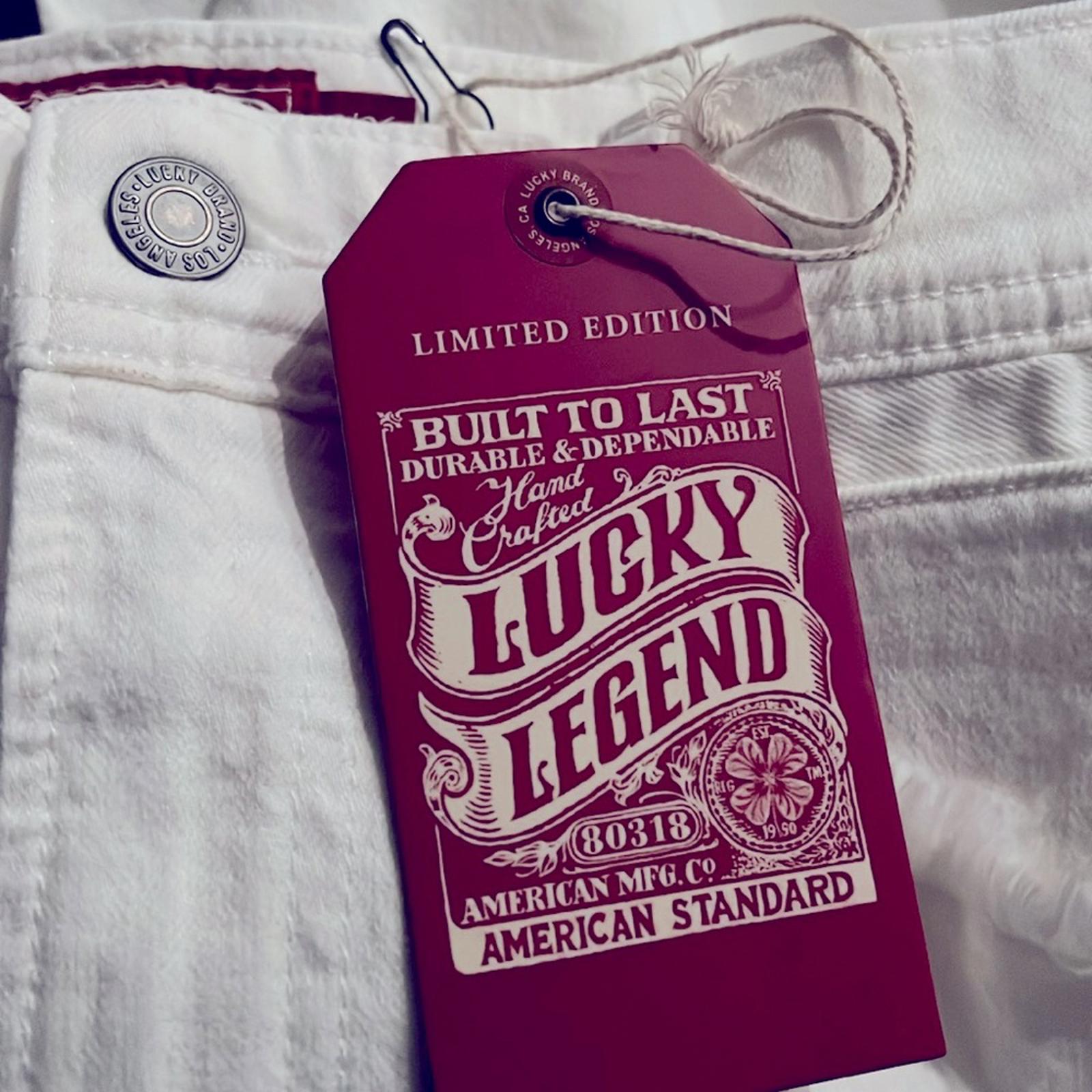 Lucky Brand Lucky Legend HighRise Wide Leg Pants Jeans, White Size 2/26 NWT $149