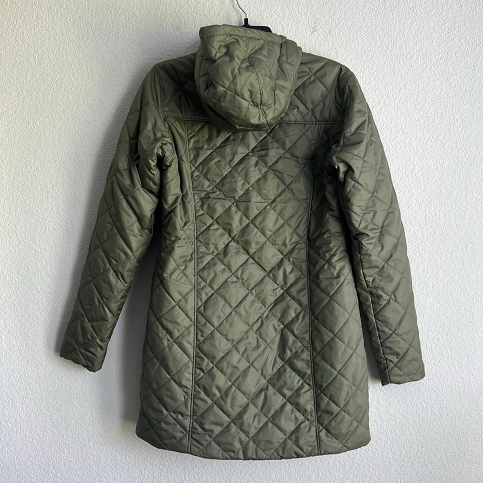 Columbia Copper Crest Hooded Fleece-Lined Mid-Length Coat in Green, NWT, Size S