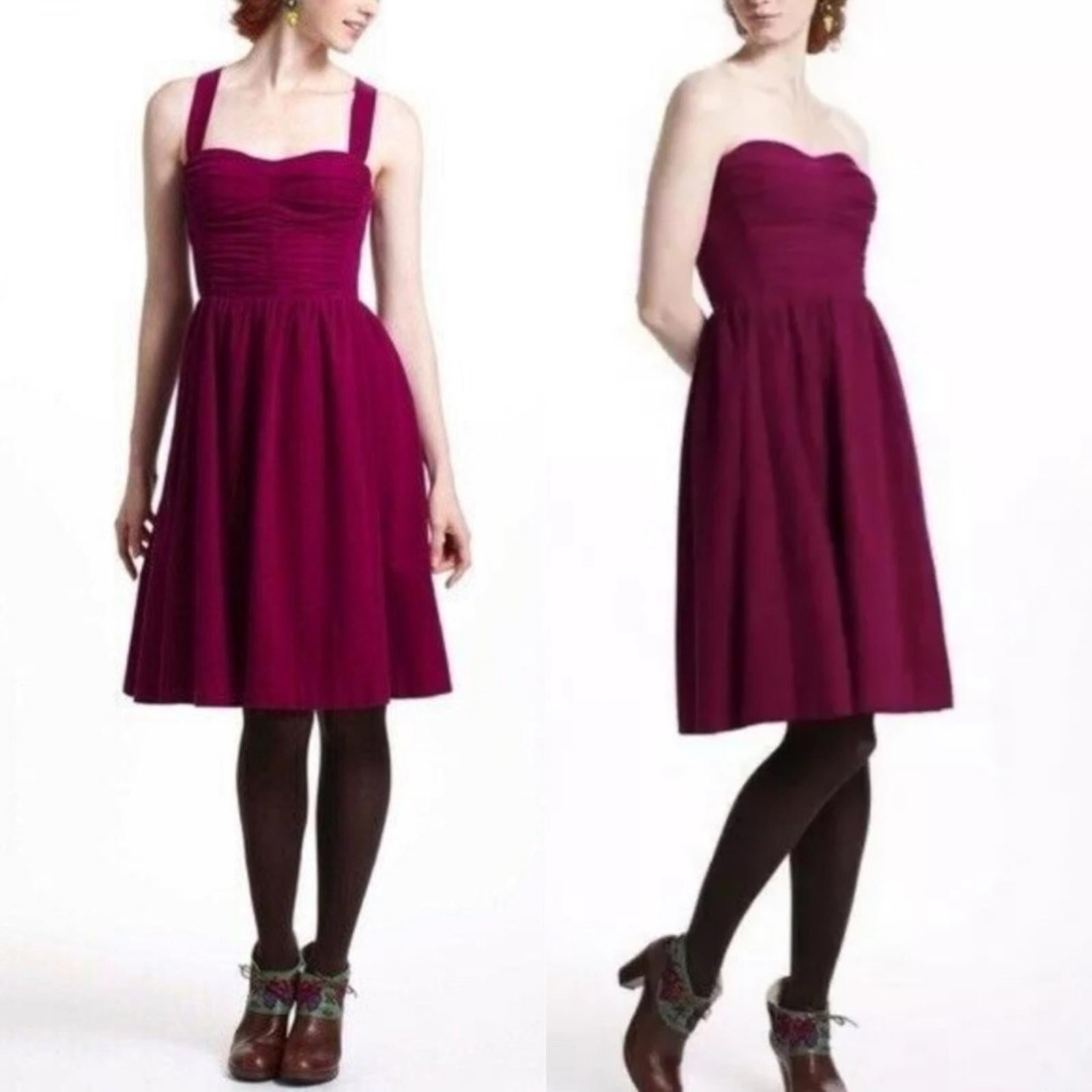 Anthropologie’s HD in Paris Bustier Dress, Purple Size EU34, US2 (Excellent)