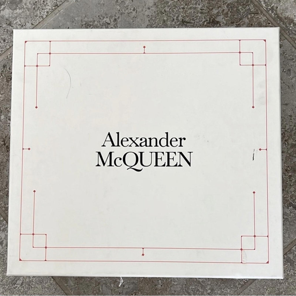 Alexander McQueen Tread Grommet Embellished Boots Black Size 41 New in Box $1290