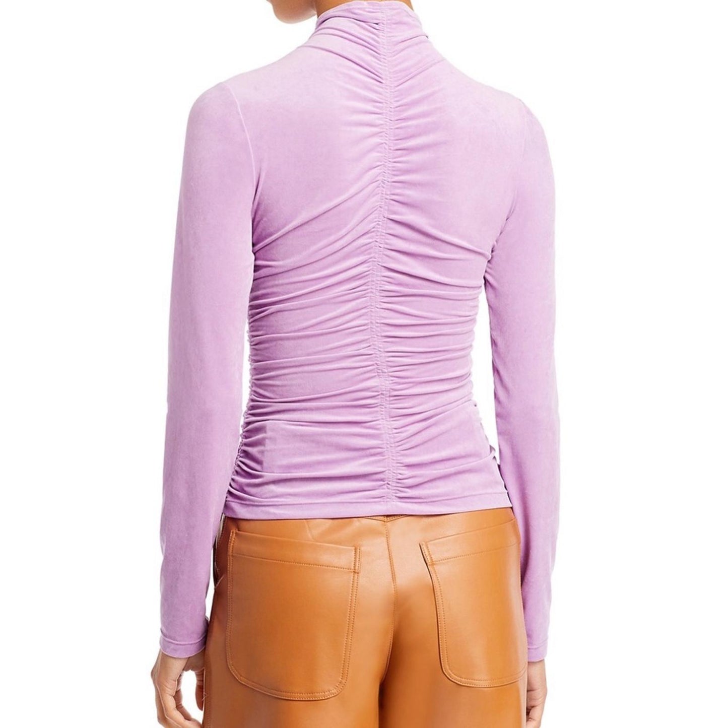A.L.C. Ansel Shirred Top in Purple X REVOLVE, Size XS New w/Tag Retail $295