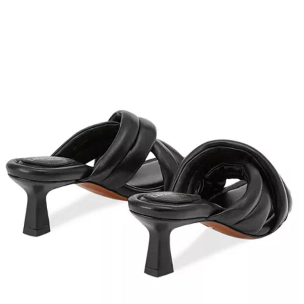 Lafayette 148 New York Clarette Mule Sandals in Black, EXCELLENT, Size 36.5