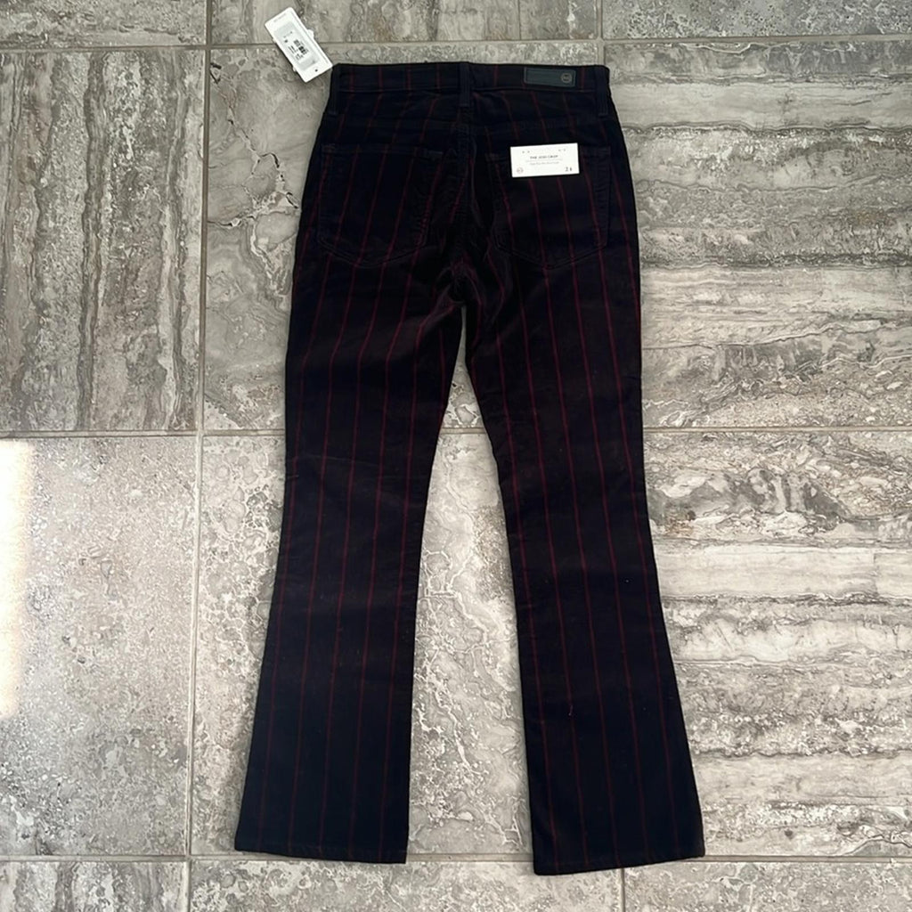 Adriano Goldschmeid The Jodi Crop High-Rise Slim Flare Crop Jeans, Size 24 NWT
