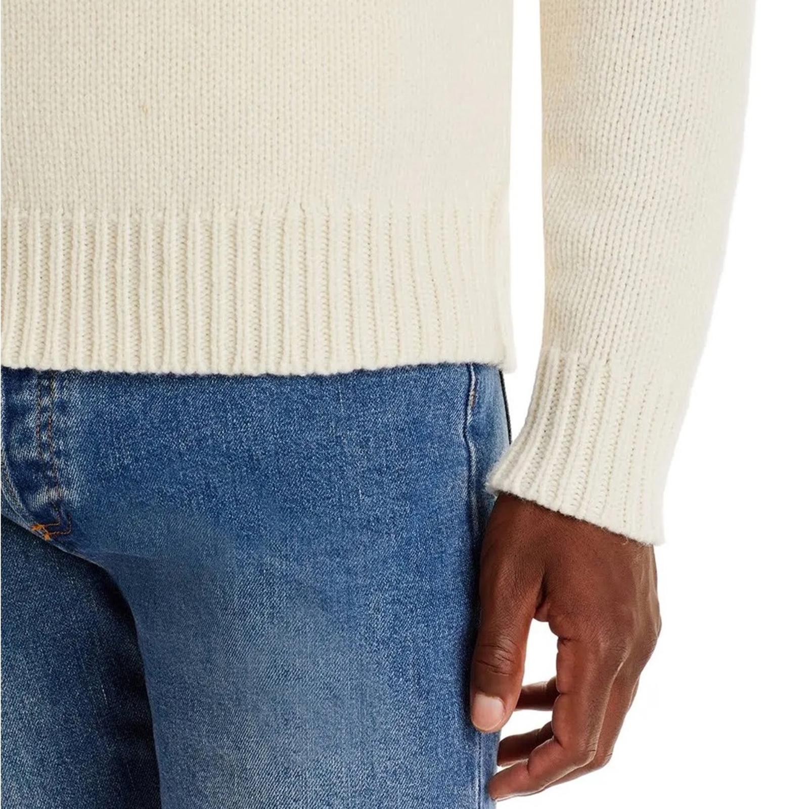 Bloomingdale's Wool Geo Stripe Regular Fit Crewneck Sweater, Size S New w/Tag