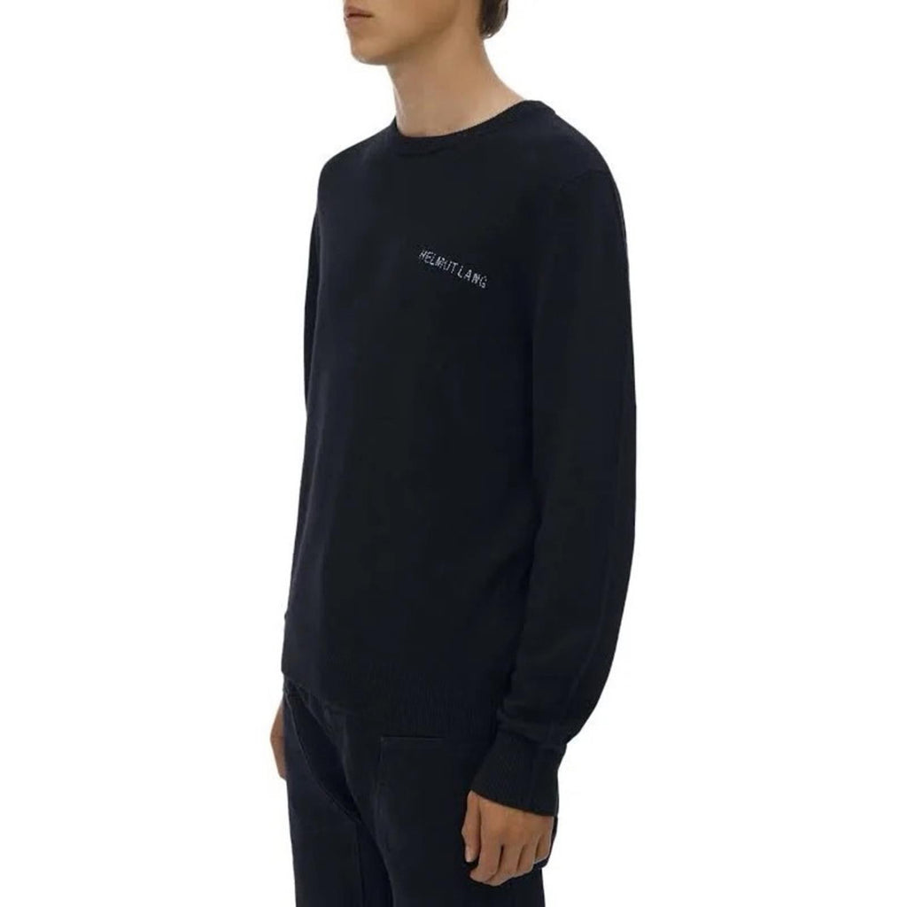 NEW Helmut Lang Cashmere Blend Kurt Crewneck Sweater Black Size S New w/Tag $375