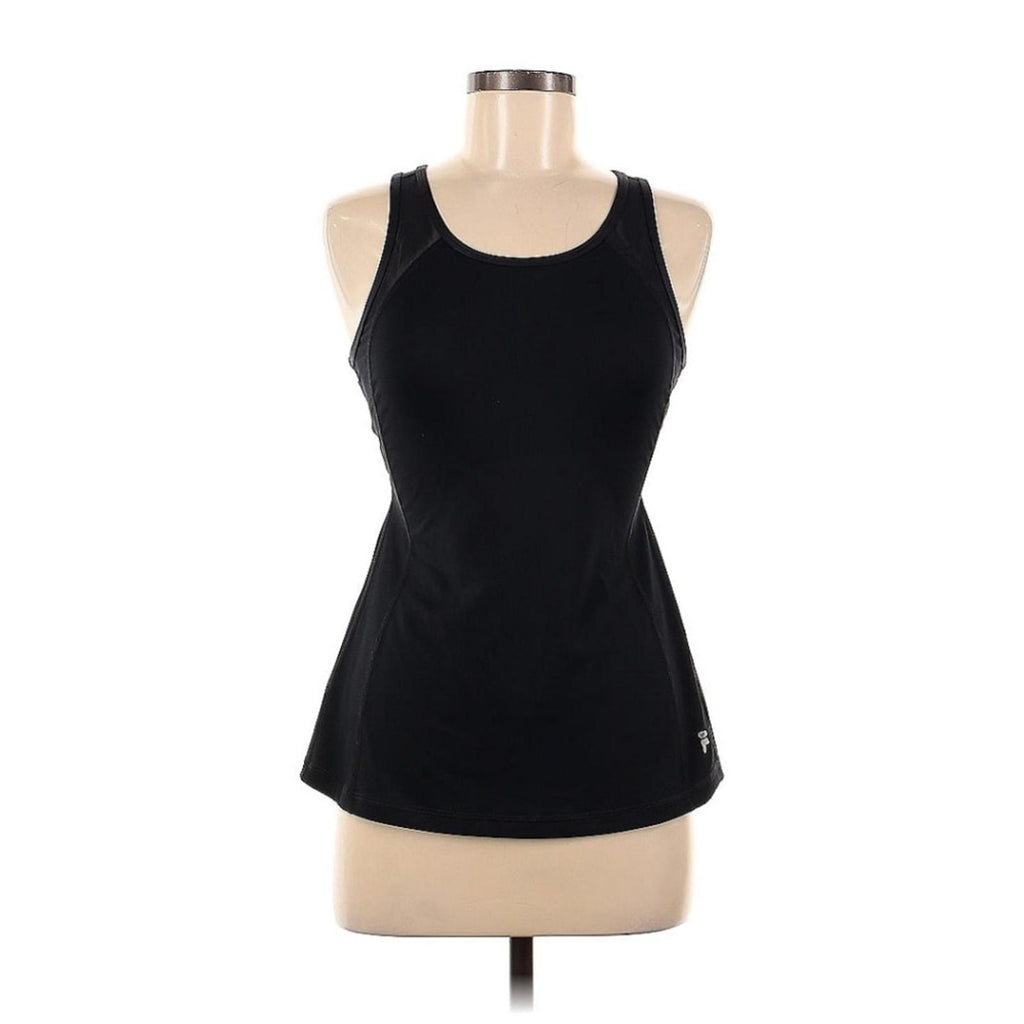 NWT Fila Essentials Racerback Tank in Black, Size M New w/Tag Retail $48