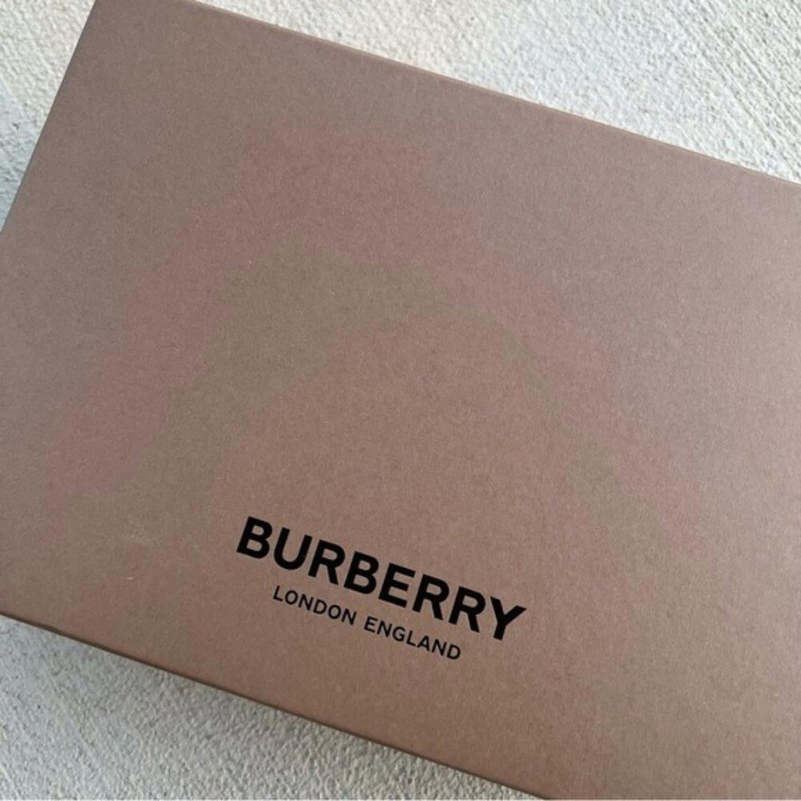 Burberry Logo-Detail Check Ballerina Shoes, Size EU 35, UK 2.5 NEW in Box