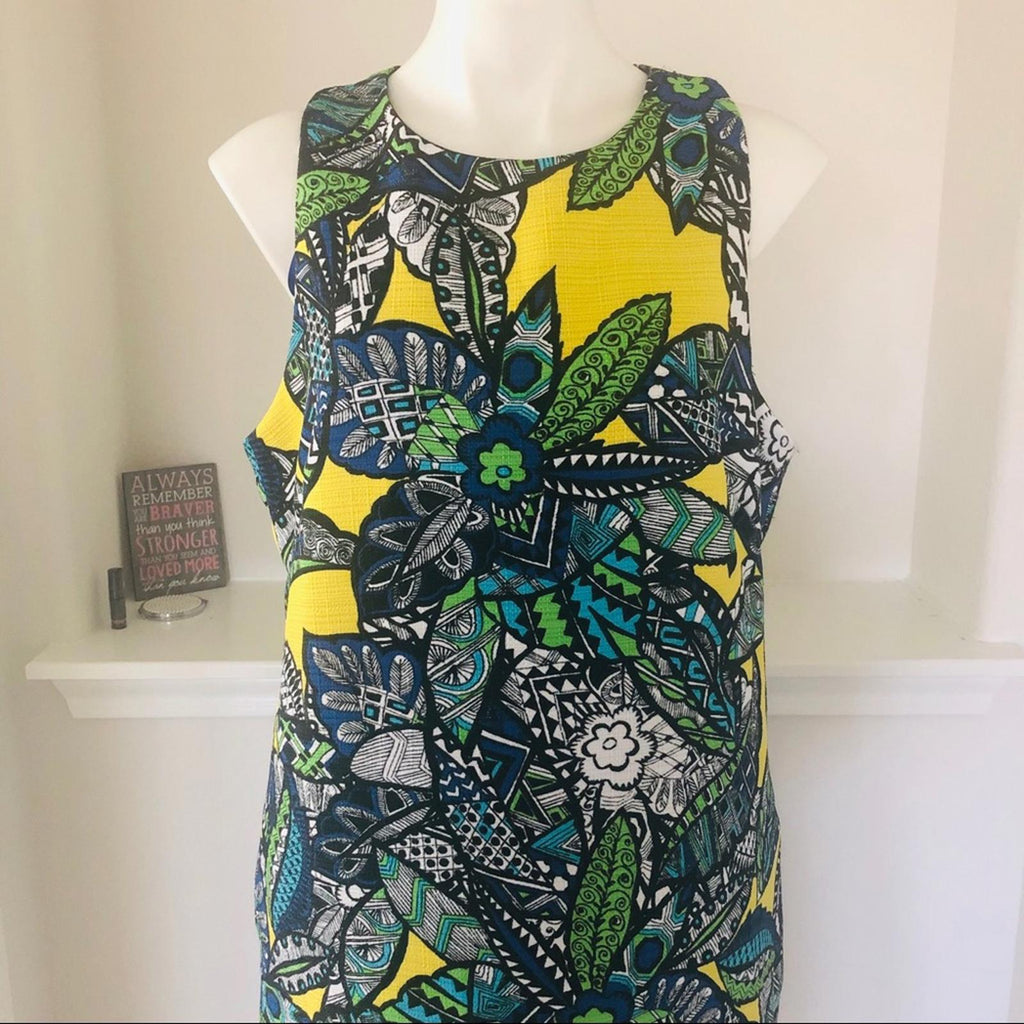SLNY Royal Multicolor Sheath Dress, Size 18 EXCELLENT