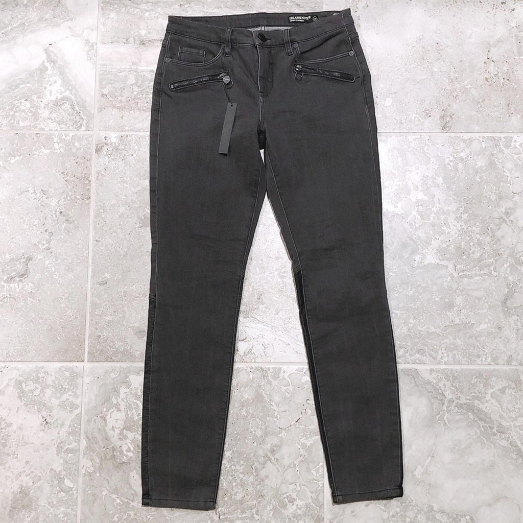 Blank NYC Down to Earth Pants Skinny Jeans High Rise, Black Size 28 New w/Tag