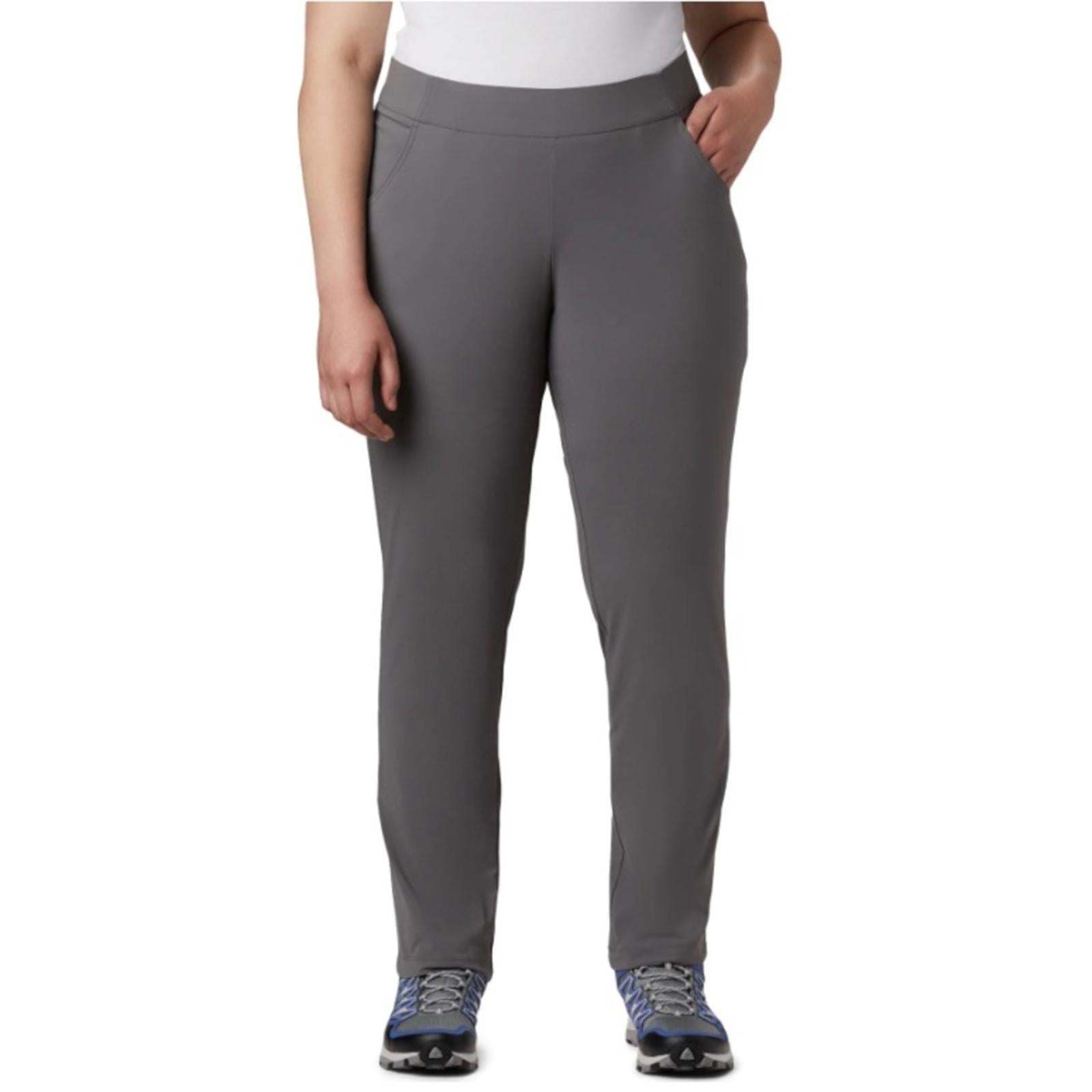 Columbia Anytime Casual Pull On Pants, Grey Plus Size 1X Women's, New w/Tag