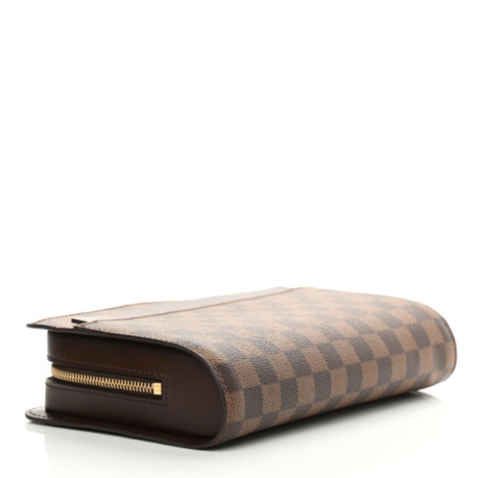 Louis Vuitton Damier Ebene Saint Louis Wallet, Brown, Unisex