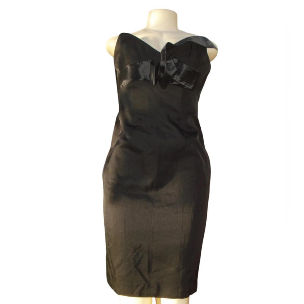 Angel Sanchez Perfect Strapless Little Black Dress Size 8, New w/Tag Retail $885