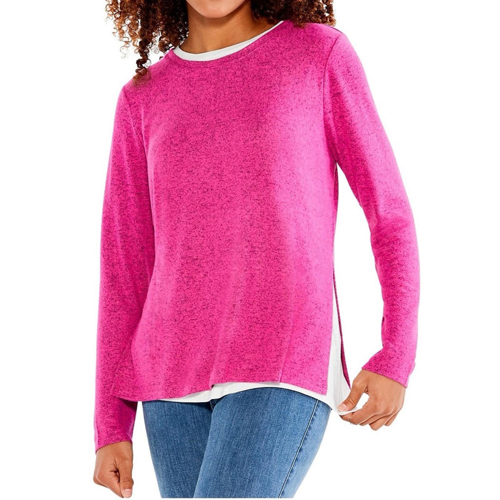 NZT NIC+ZOE Sweet Dreams Long Sleeve Double Layered Top, Size XL New w/Tag
