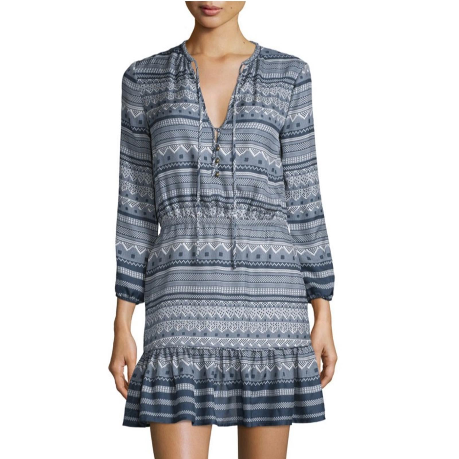 Veronica Beard Agathe Silk Multipattern Dress, Size 8 Retail $595 (Excellent)