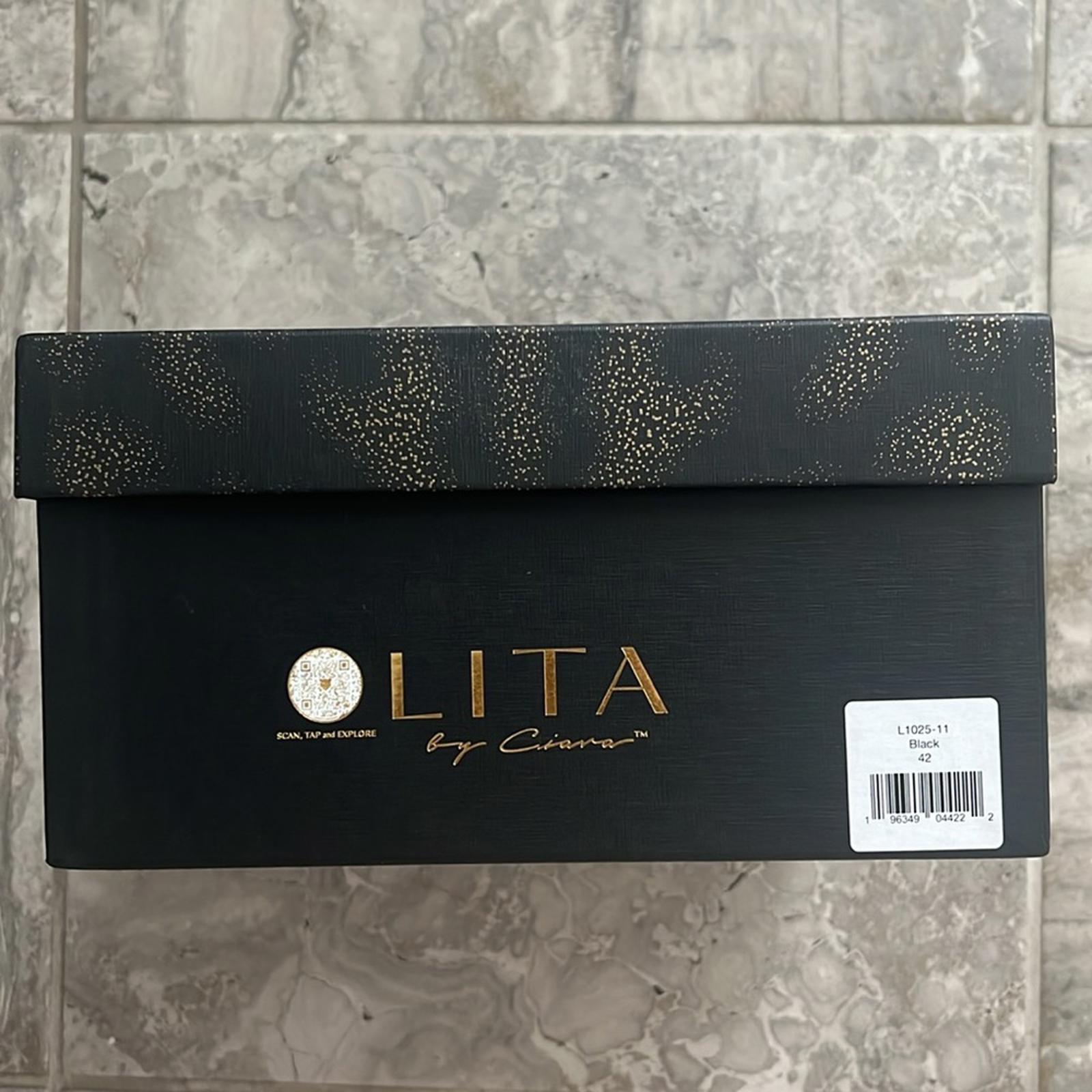 LITA by Ciara Pointed Toe Pump in Black, Size 42 New in Box