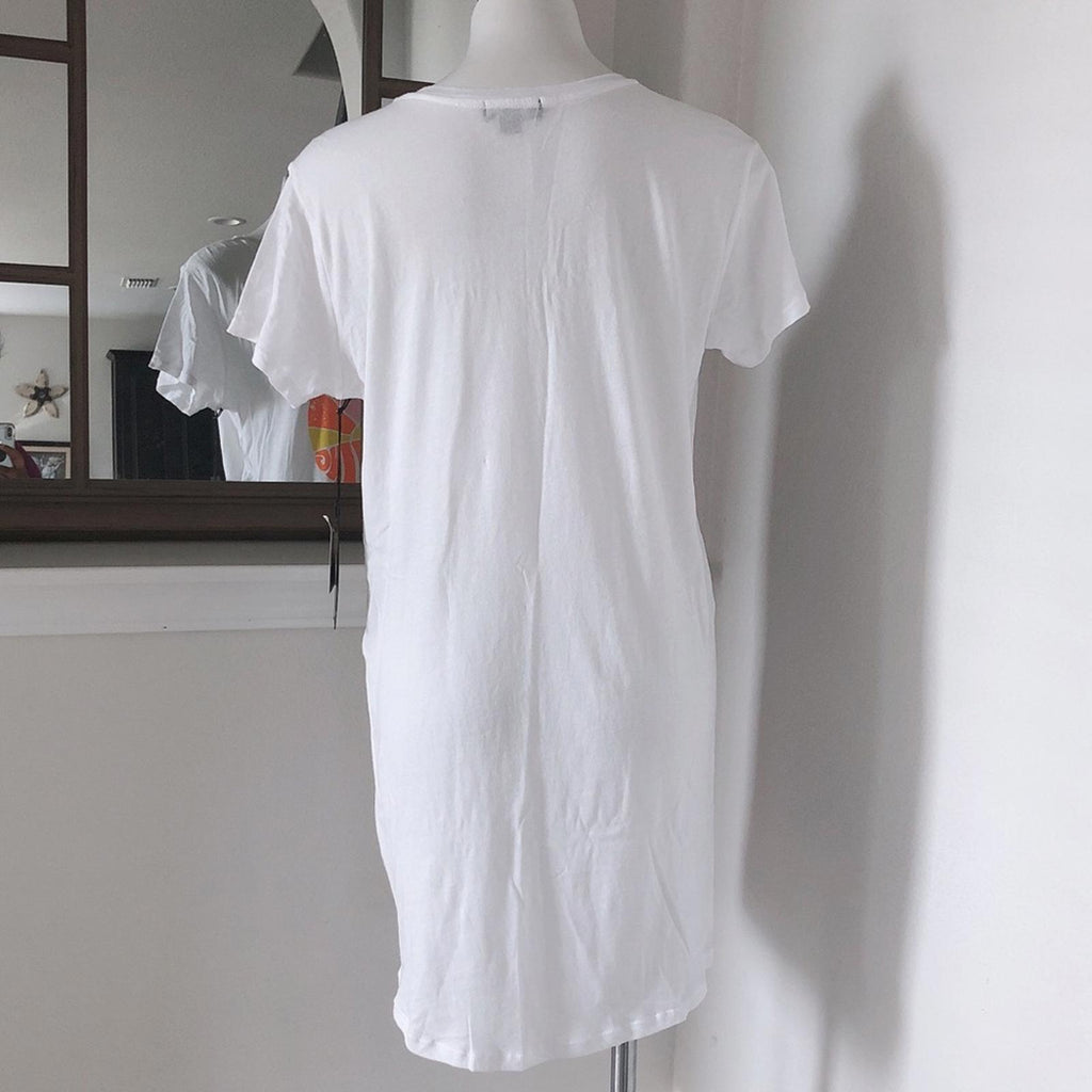 Wildfox Sun Scoop Neck Swim Coverup in White, Dress Beach Size S New w/Tag