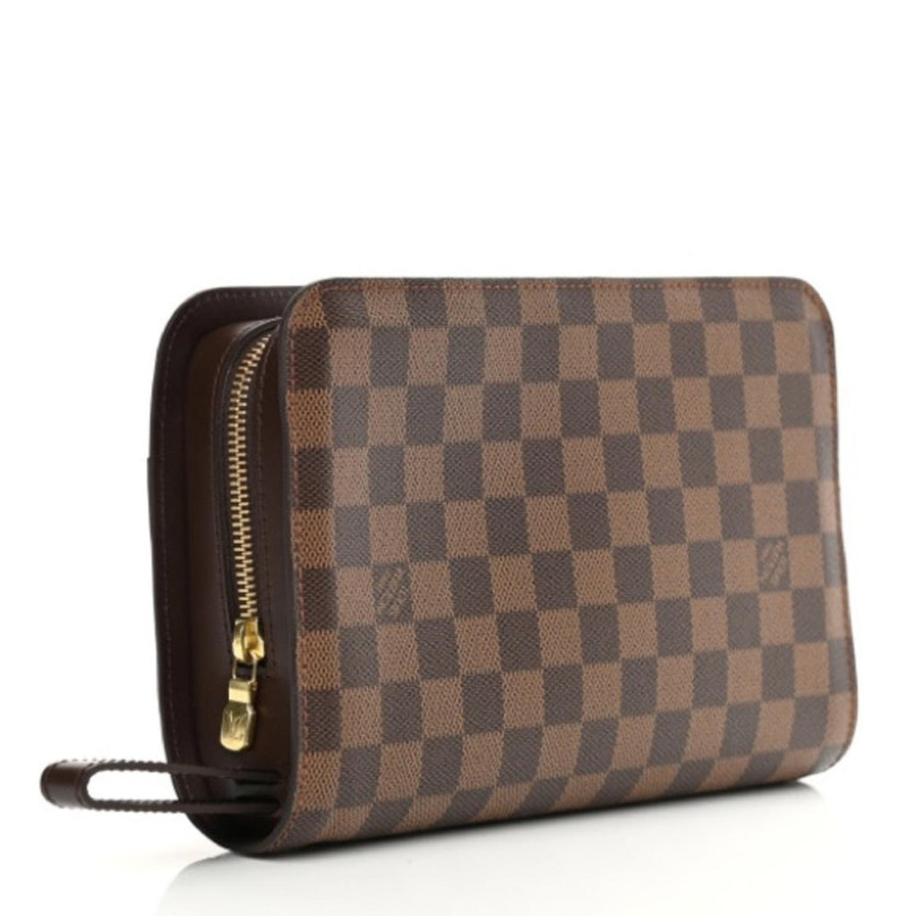 Louis Vuitton Damier Ebene Saint Louis Wallet, Brown, Unisex