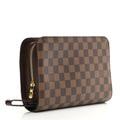 Louis Vuitton Damier Ebene Saint Louis Wallet, Brown, Unisex