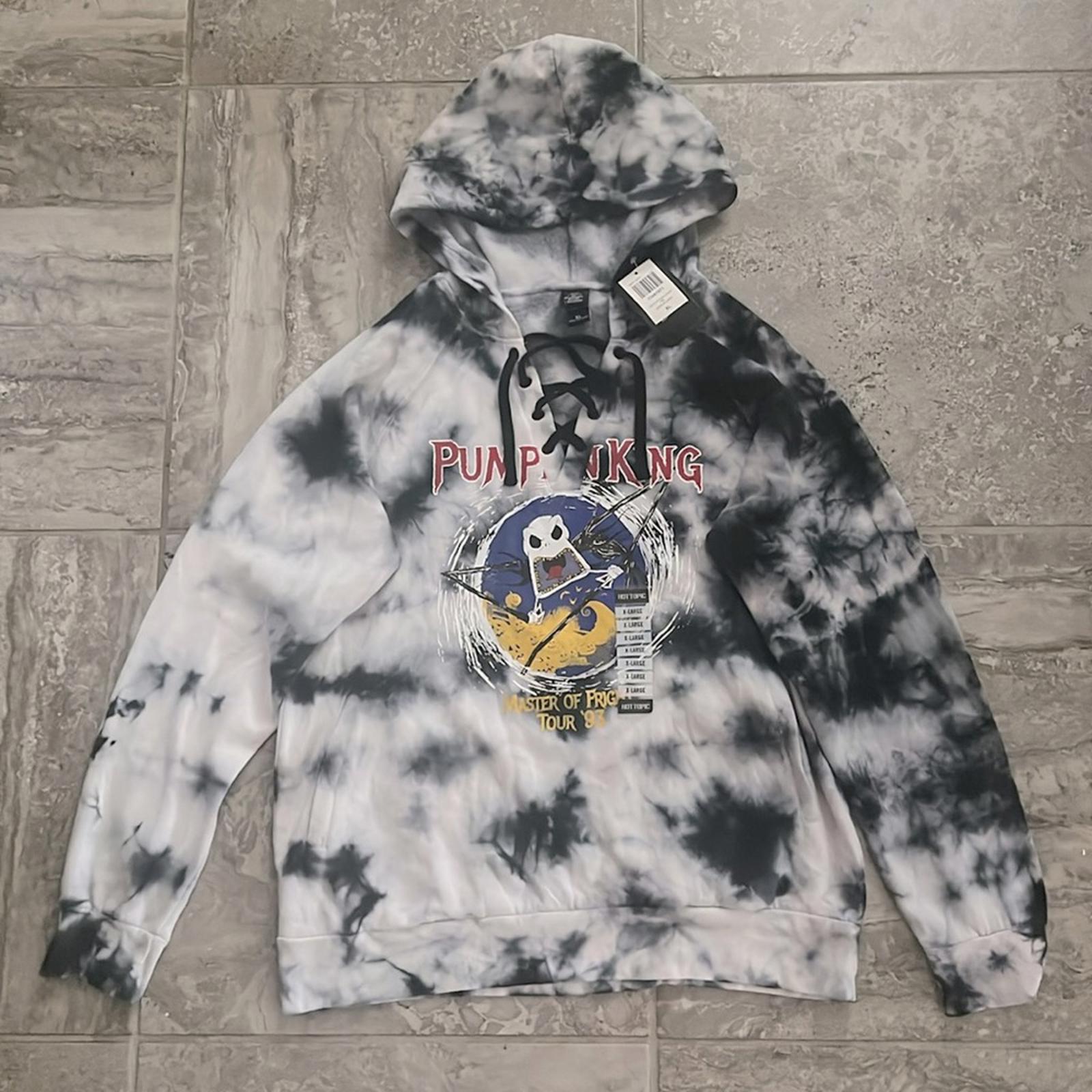 Disney The Nightmare Before Christmas Jack Tour Lace-Up Girls Hoodie XL NWT