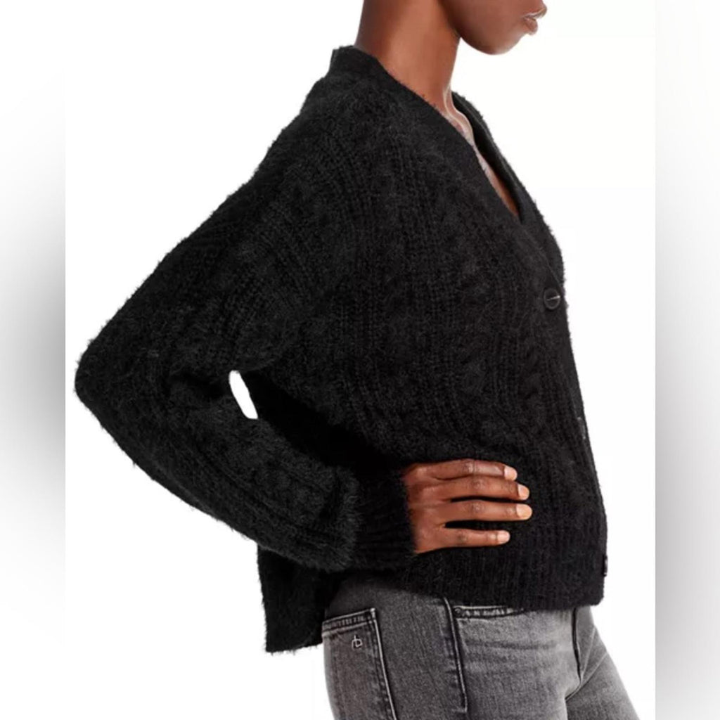 Lucy Paris Camden Cutout Cardigan in Black, Size S New w/Tag