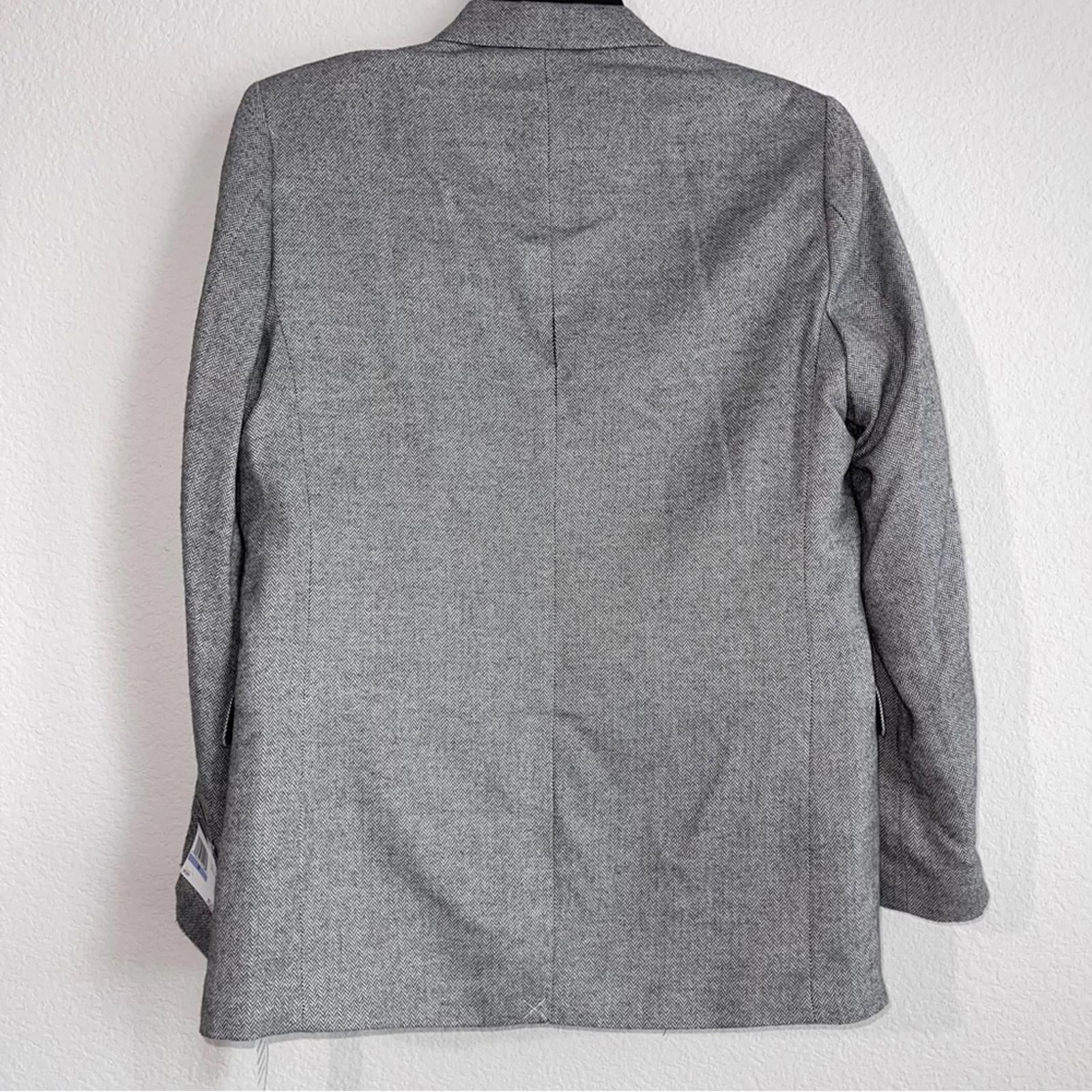 Tommy Hilfiger Big Boys Brushed Herringbone Jacket in Dark Gray Size 18 NWT $125