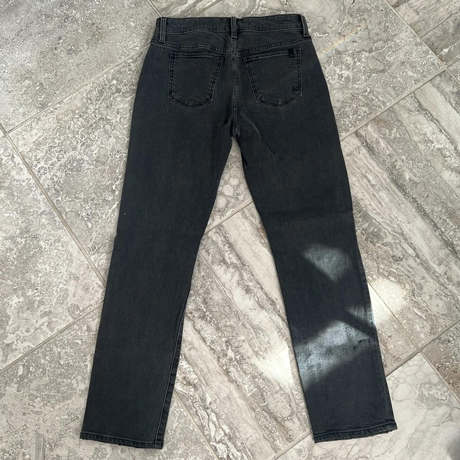 Joe’s The Lara Mid-Rise Cigarette Ankle Distressed Jeans in Black, NEW, Size 27