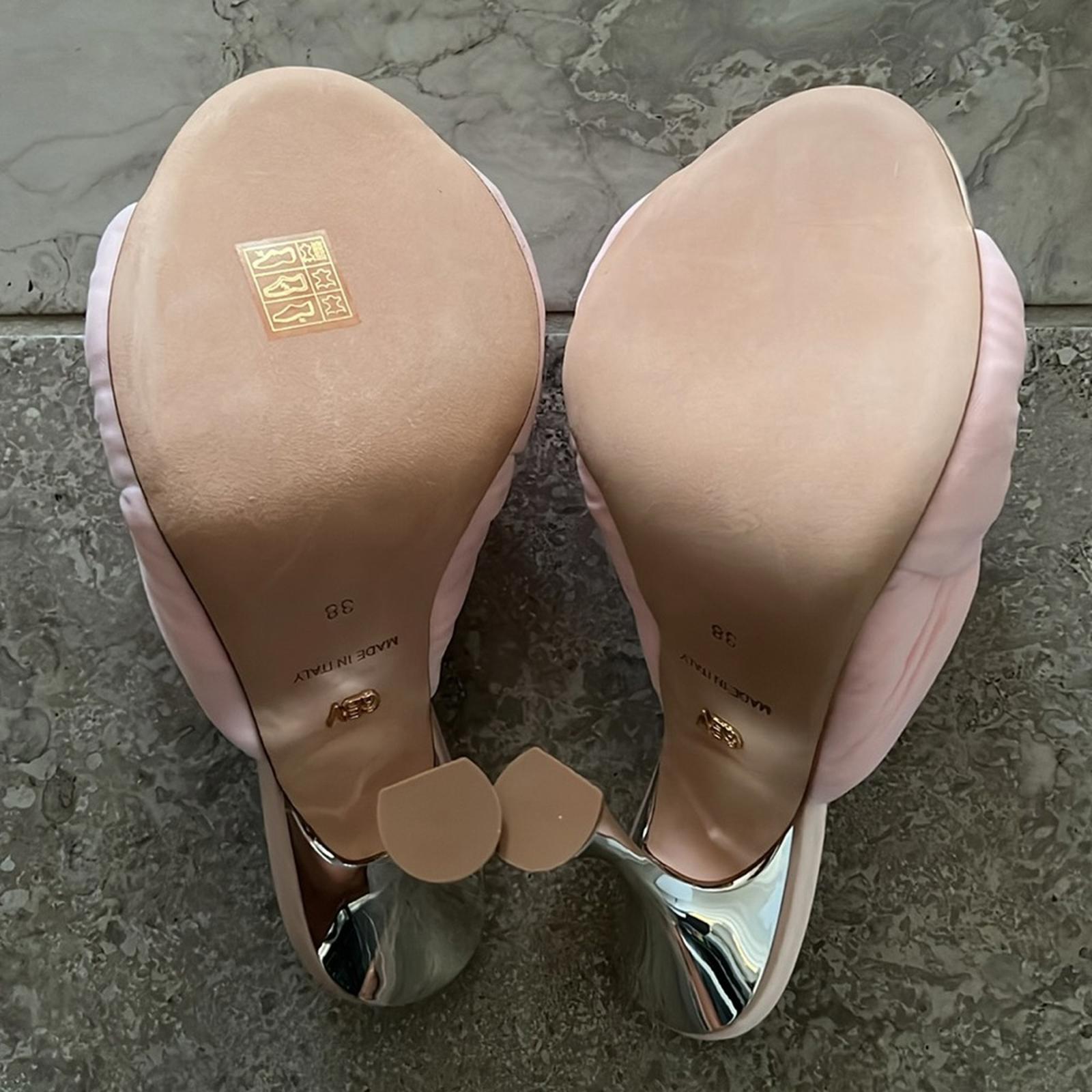 Giambattista Valli Peep-Toe Pumps Shoes, Size 38 Made in Italy NEW in Box $1,090