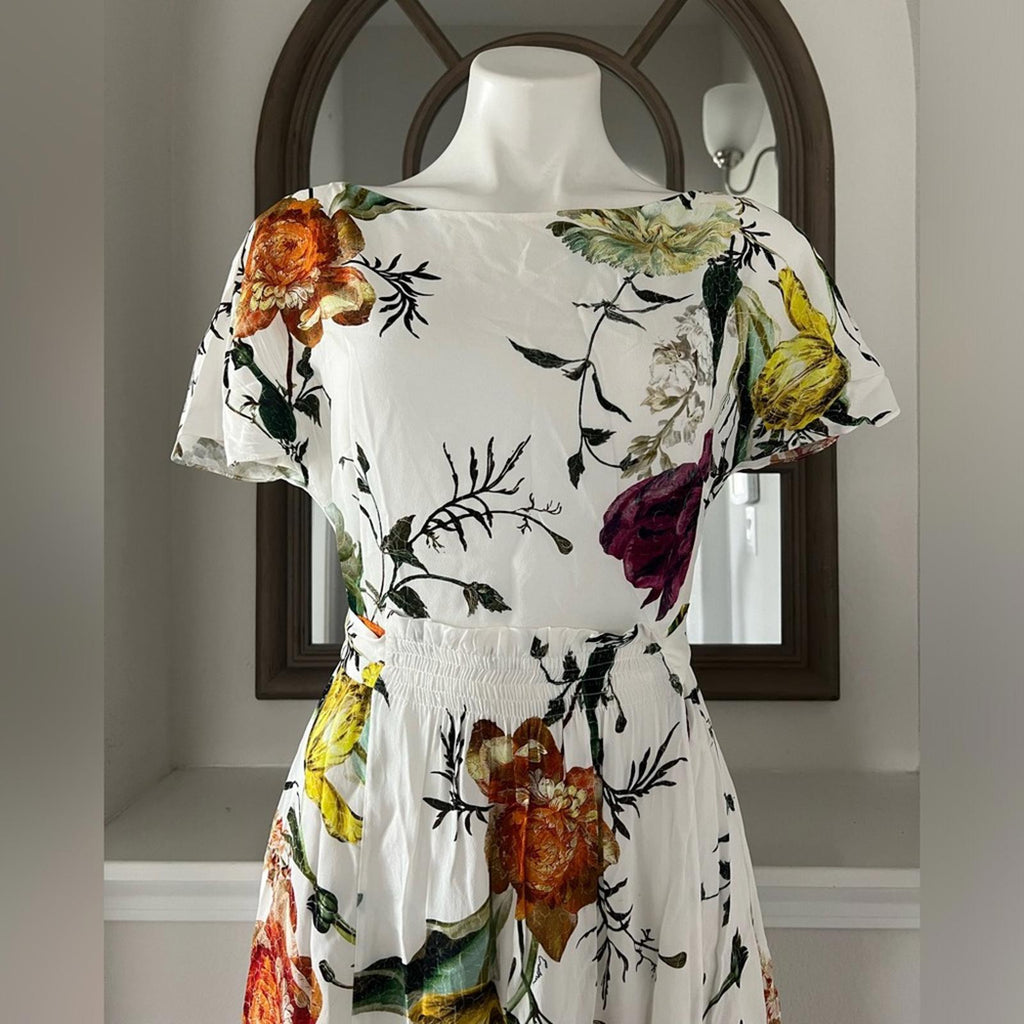 ERDEM Brealey Bouquet Pattern Fraser Dress Size US4 | UK8 New with Tag