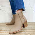 MIA Charlize Lolo Western Ankle Booties in Stone/Tan, NWT, Size 7