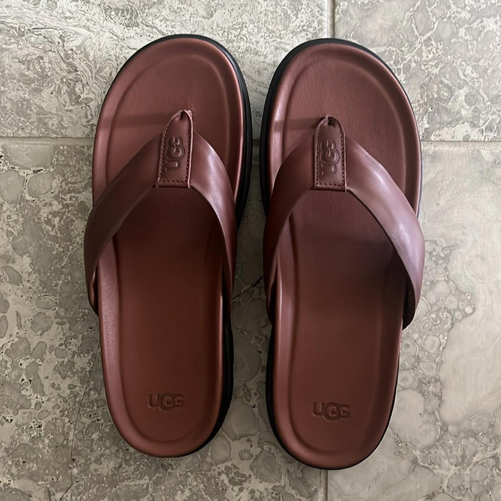 UGG Men's Capitola Flip California Sandals in Cognac Brown, NWT, Size 10