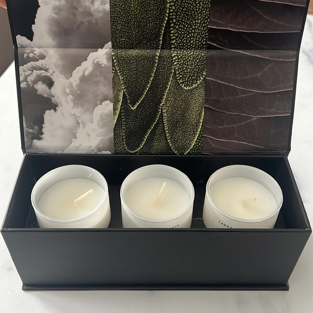 Lake & Skye Mini Candle Trio, Limited Edition, Gift Set New in Box