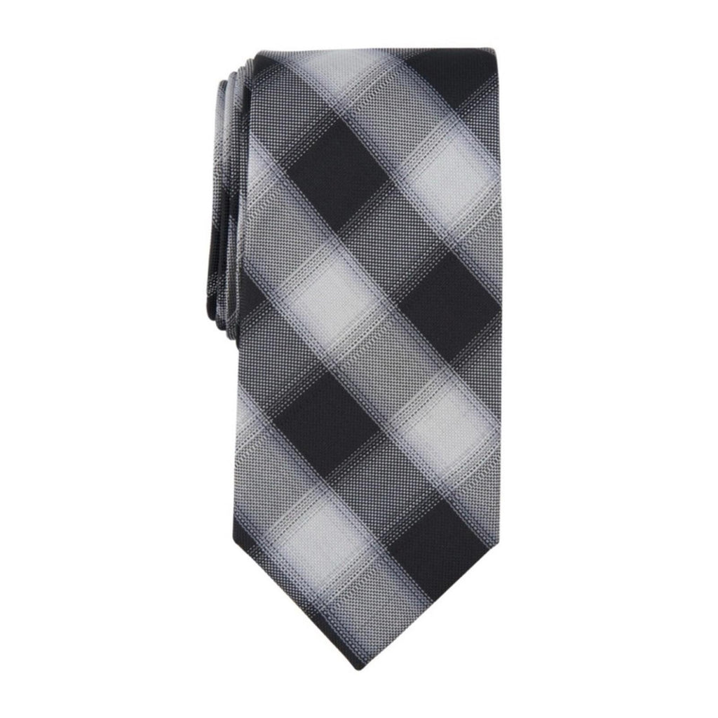 Michael Kors Denton Check Tie in Black, One Size, NWT