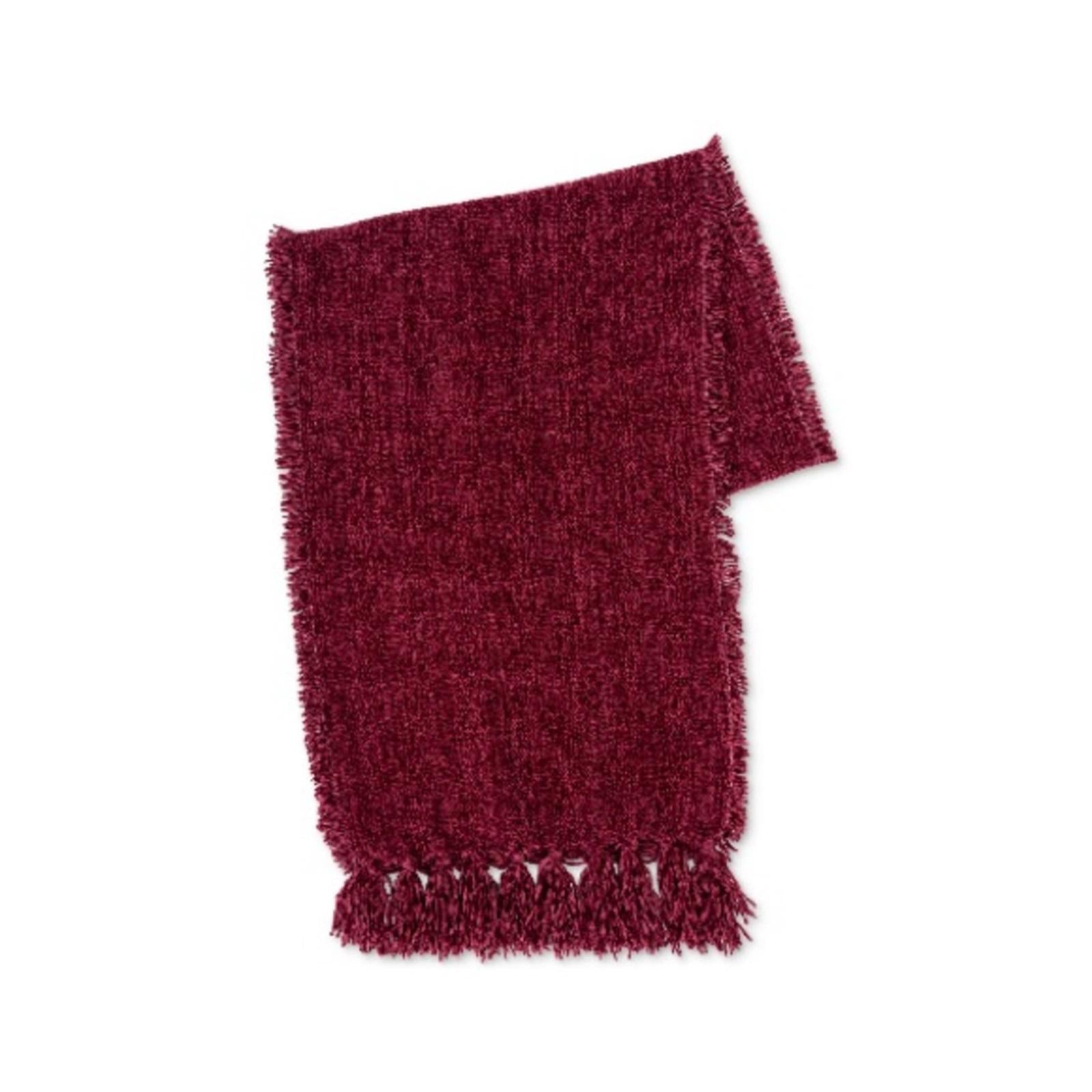Charter Club Solid Chenille Scarf in Wine, One Size New w/Tag
