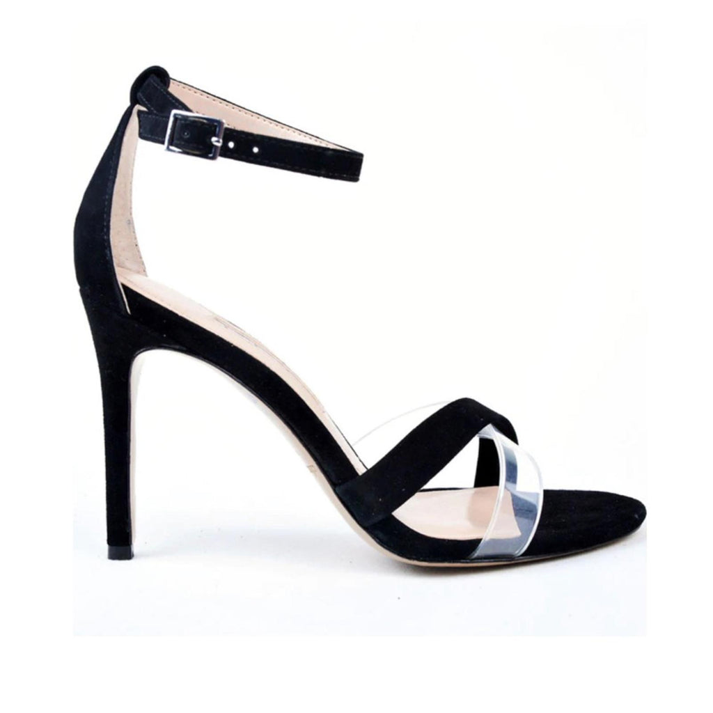Charles David Leather Suede Pumps Sandals, Black Size 8 New w/o Box SOLD OUT!