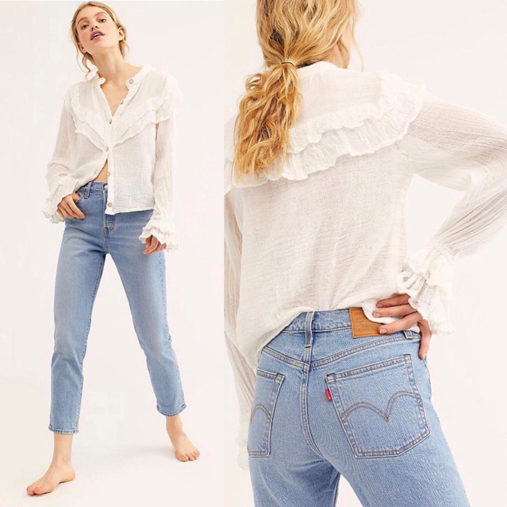 Levi’s Premium Wedgie Icon High-Rise Blue Jeans, Size 32 New with Tag