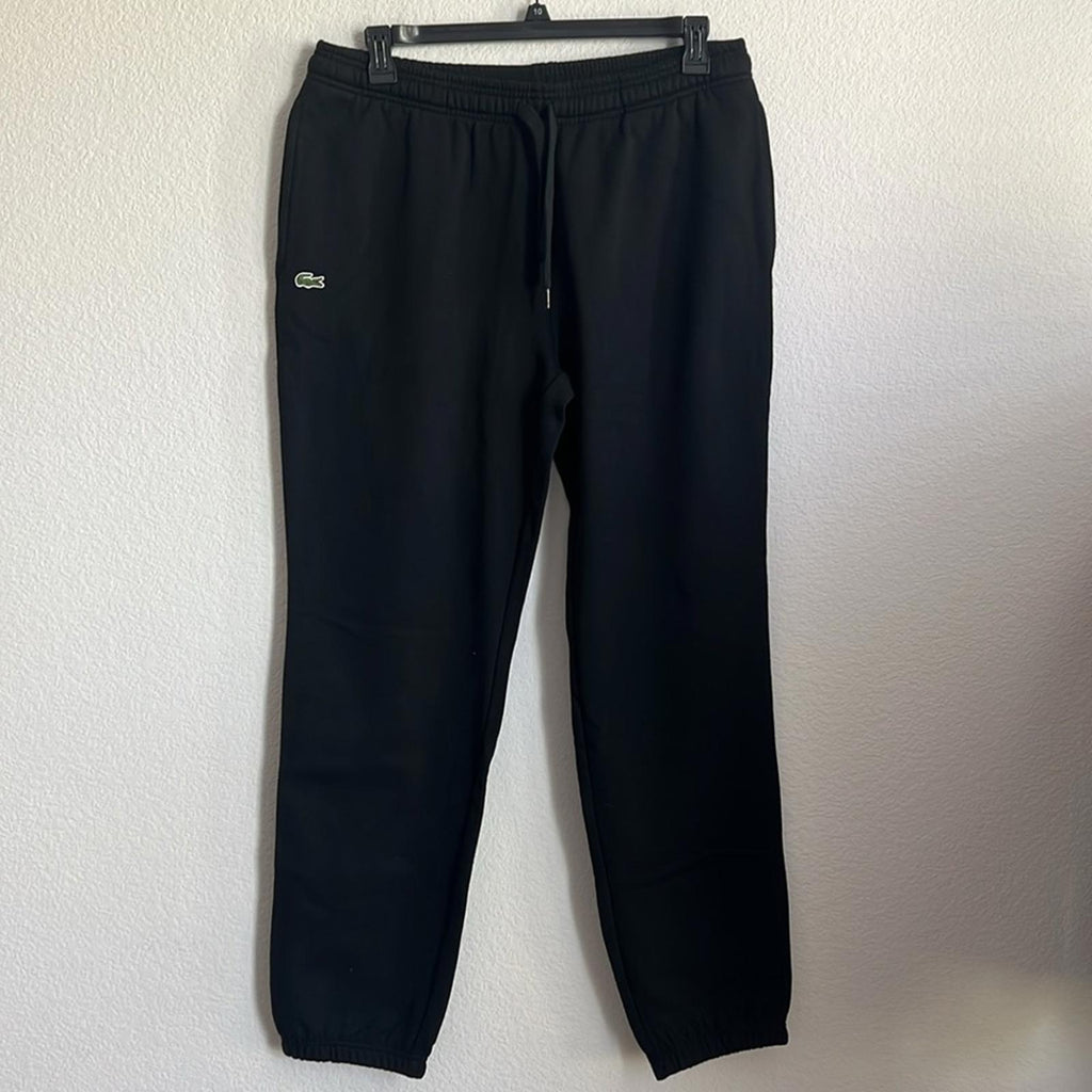 Lacoste Cotton Sweatpants in Black, Size XL, New w/Tag