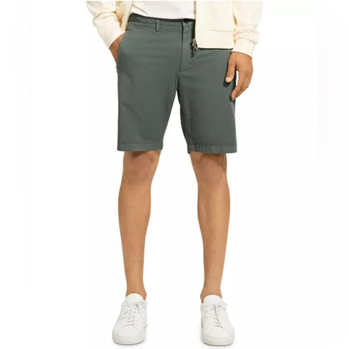 Theory Zaine Slim Straight 9" Shorts in Tapir/Tan, Size 36 NEW w/Tag