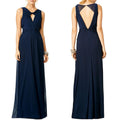 Badgley Mischka Navy Petunia Gown, Maxi Size 2 EXCELLENT Condition! Retail $795