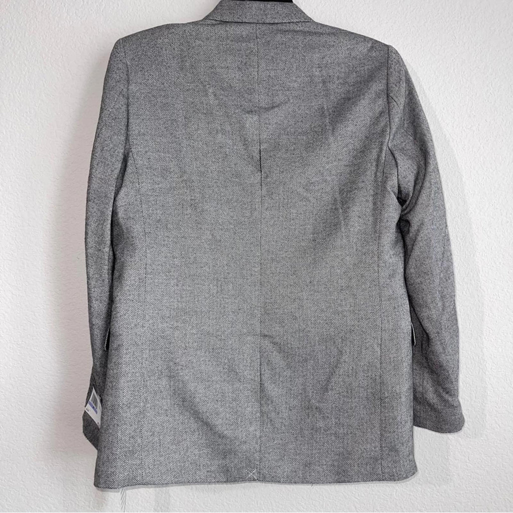 Tommy Hilfiger Big Boys Brushed Herringbone Jacket in Dark Gray Size 18 NWT $125